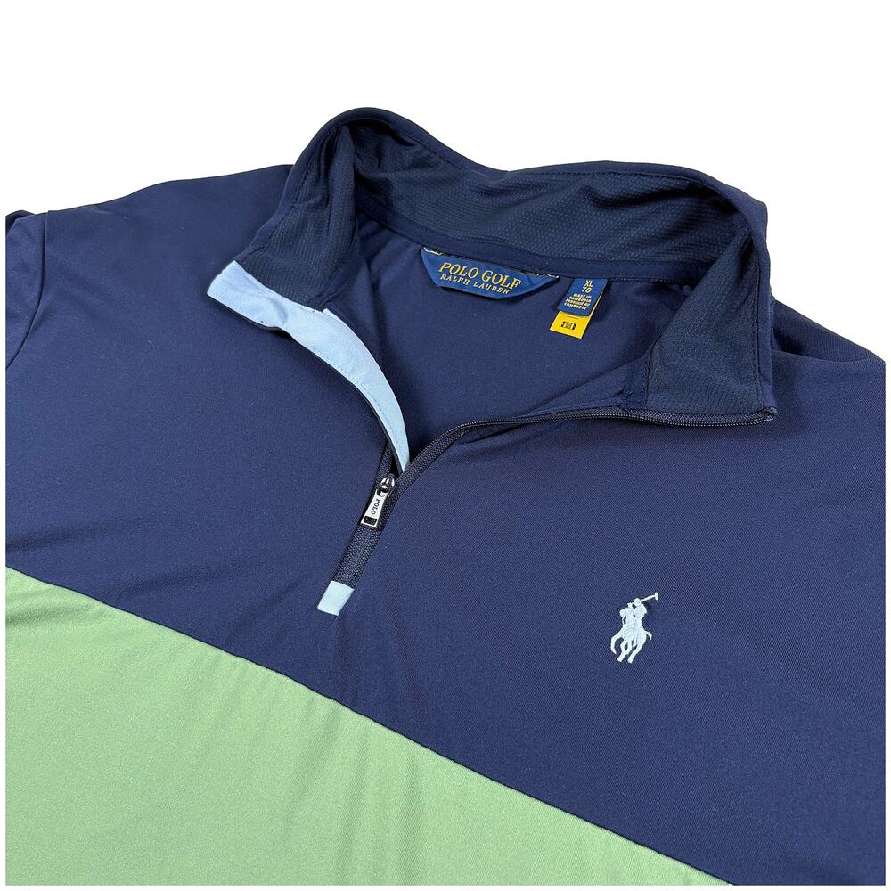 Polo Golf Ralph Lauren 1/4 Zip Pullover Men XL EUC Classic Fit Performance $125